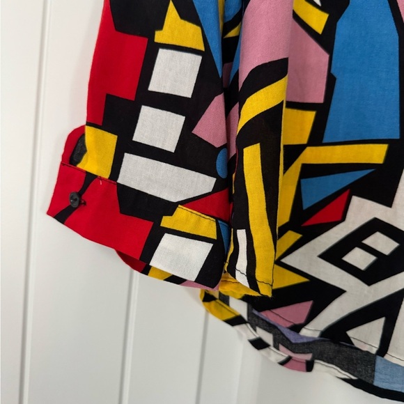Vintage Big Dart Geometric Pattern Shirt - Picture 4 of 4